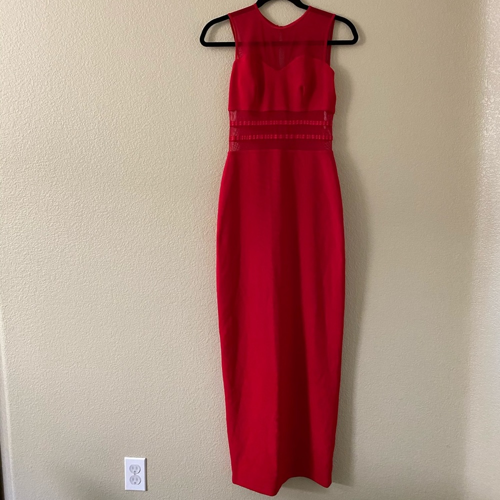 Red Fitted Bodycon Dress
